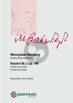 Weinberger Konzert No. 2 Op. 148 Flote und Orchester (Klavierauszug) (1987)