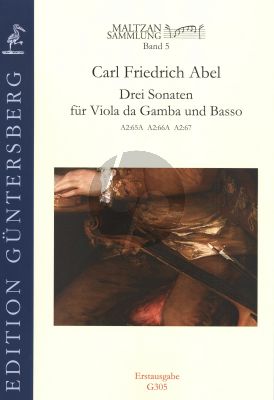 Abel 3 Sonatas Viola da Gamba and Basso