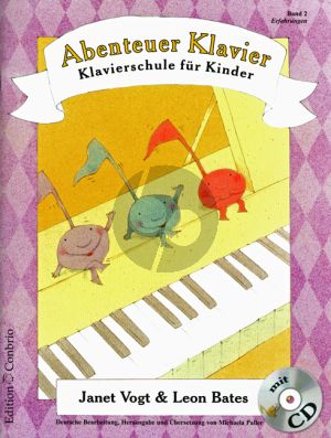 Vogt-Bates Abenteuer Klavier (Klavierschule für Kinder) Band 2 (Bk-Cd)