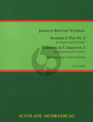Vanhal Konzert C-Dur No.2 Fagott-Orchester (KA durch Bodo Koenigsbeck)