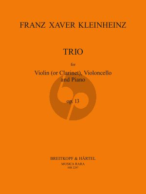 Kleinheinz Trio E-flat major Op.13 Violin[Clar.]-Violoncello-Piano) (Hammer)