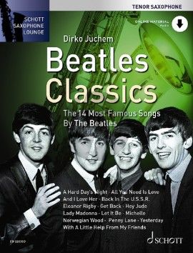 Beatles Classics (14 Most Famous Songs) Tenor Saxophone-Piano (Bk-Cd)
