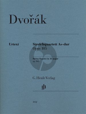 Dvorak Quartett A-flat major Op.105 2 Vi.-Va.-Vc. (Parts) (Peter Jost) (Henle)
