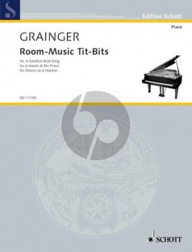 Grainger Zanzibar Boat Song Piano 6 hds (Room-Music Tit-Bits No. 6)