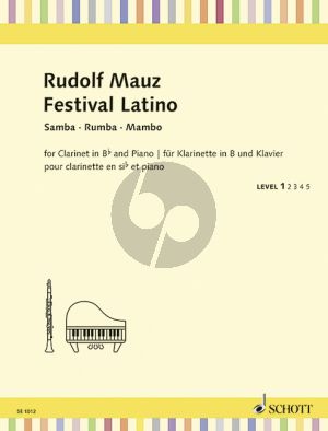 Mauz Festival Latino Clarinet[Bb]-Piano