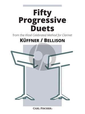 Kuffner Fifty Progressive Duets from the Klosé Celebrated Method for Clarinet 2 Clarinets (edited by Simeon Bellison)