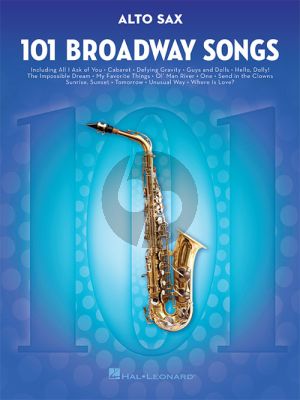 101 Broadway Songs for Alto Saxophone