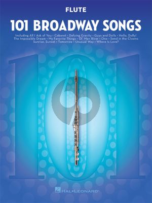 101 Broadway Songs for Flute