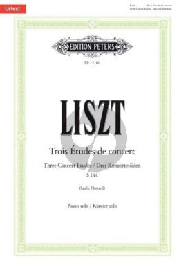 Liszt 3 Études de Concert S.144 Piano solo (edited by Leslie Howard)
