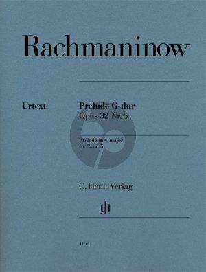 Rachmaninoff Prélude G-dur Op.32 No.5 Klavier (Dominik Rahmer) (Fingersatz Marc-André Hamelin) (Henle-Urtext)