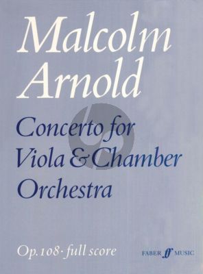 Arnold Concerto Op.108 for Viola-Orchestra Full Score