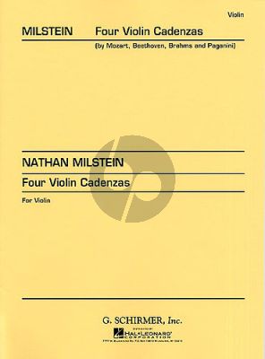 Milstein 4 Violin Cadenzas