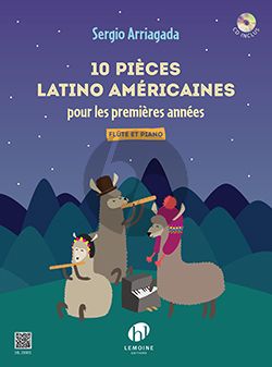Arriagada 10 Pièces latino américaines Flute-Piano (Livre avec CD)