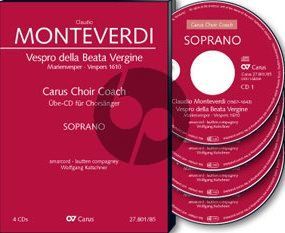 Monteverdi Vespro della Beata Vergine (Marienvespers 1610) Alt Chorstimme MP3-CD (Soli-Choir-Orch.) (Carus Choir Coach)