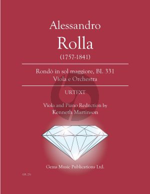 Rolla Rondo in sol maggiore BI. 331 Viola - Piano (Prepared and Edited by Kenneth Martinson) (Urtext)