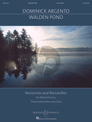 Argento Walden Pond SATB-3 Cellos and Harp Score