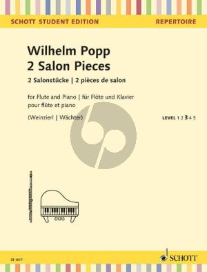 Popp 2 Salonstücke Flöte-Klavier (ed. Weinzierl-Wachter)