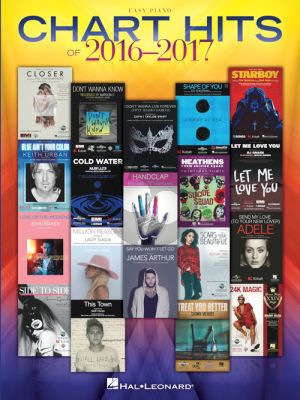 Chart Hits of 2016-2017 Easy Piano