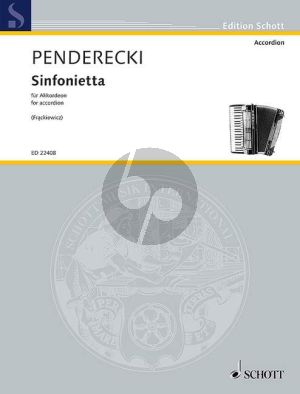 Penderecki Sinfonietta for Accordion (transcription based on the string trio by Maciej Frąckiewicz (2013)