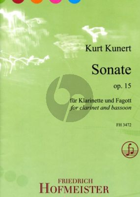 Kunert Sonate a-moll Op.15 Klarinette-Fagott (2 Spielpart.)