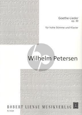 Petersen Goethe-Lieder Op. 40 Hohe Stimme-Klavier