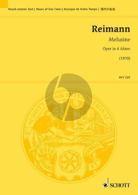 Reimann Melusine (Opera in 4 acts) Study Score