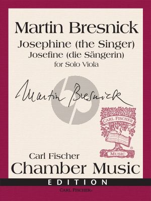 Bresnick Josephine (the Singer) Viola solo (edited by Anne Lanzilotti)