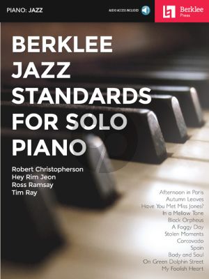 Berklee Jazz Standards for Solo Piano (Book with Audio online)