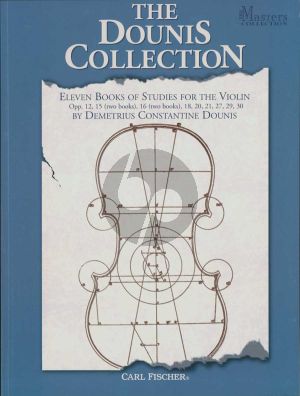The Dounis Collection (Eleven Books of Studies for the Violin) (edited by Demetrius Constantine Dounis) (Spiral Bound edition)