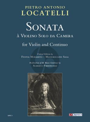 Locatelli Sonata à Violino Solo da Camera for Violin and Continuo