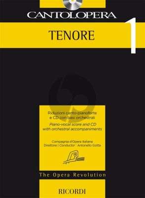 Cantolopera 1: Tenore Voice-Piano (Bk-Cd)