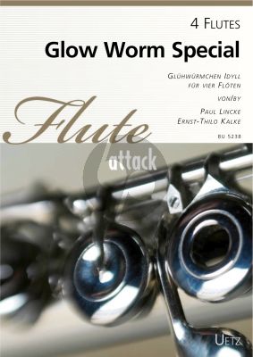 Lincke Glow Worm Special 4 Flutes (Score/Parts) (transcr. E.T. Kalke)