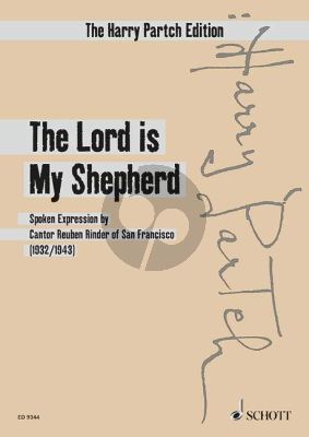 Partch The Lord is My Shepherd Voice-Chromelodeon-Kithara Score