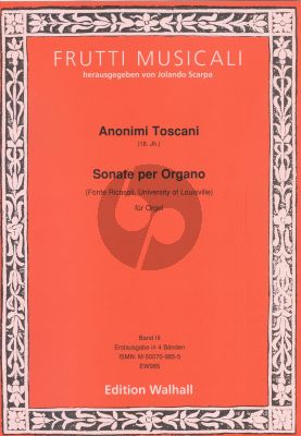 Anonimi Toscani (18th century): Sonate per Organo – Fonte Ricasoli Vol.3 (Jolando Scarpa)