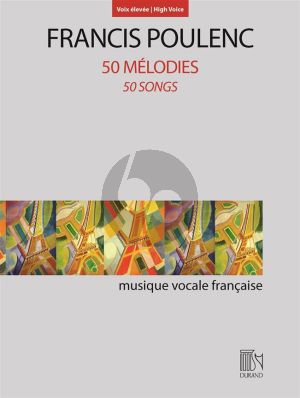 Poulenc 50 Mélodies High Voice-Piano
