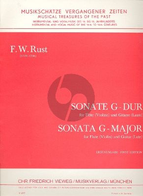 Rust Sonate G-Dur Flöte-Gitarre (oder Laute) (Neemann)