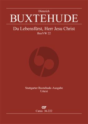 Buxtehude Du Lebensfürst, Herr Jesu Christ Himmelfahrts BuxWV 22 SATB solo-SATB-2 Vi.-2 Va.-Bc Partitur (ed. Violetta Brehm)