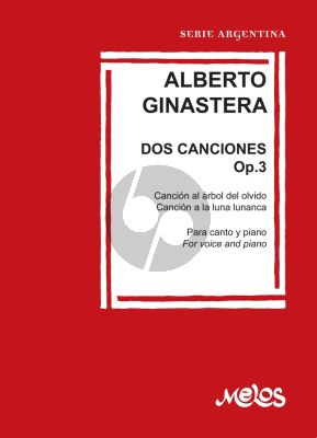 Ginastera Dos Canciones Op. 3 Voice-Piano