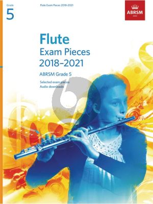 Flute Exam Pieces 2018–2021, ABRSM Grade 5 Flute-Piano (Book with Audio online)