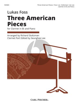 Foss Three American Pieces for Clarinet[Bb] and Piano