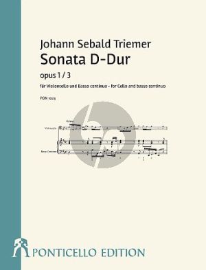 Triemer Sonata D-Dur Op. 1 No.3 Violoncello-Bc. (ed. Holger Best)