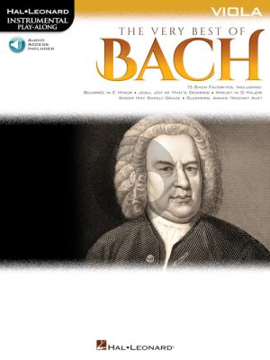The Very Best of Bach Instrumental Play-Along Viola Book with Audio online)