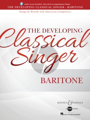 The Developing Classical Singer Songs by British and American Composers Baritone (Book with Audio online) (edited by Richard Walters)