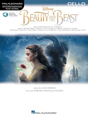 Menken Beauty and the Beast Instrumental Play-Along Cello (Book with Online Audio)