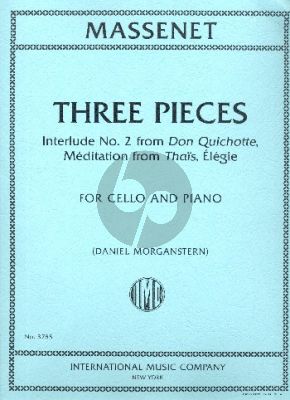 Massenet 3 Pieces Violoncello-Piano (edited by Daniel Morganstern)