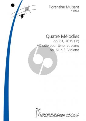 Mulsant Quatre Melodies Op.61 No.3 Violette Tenor-Piano