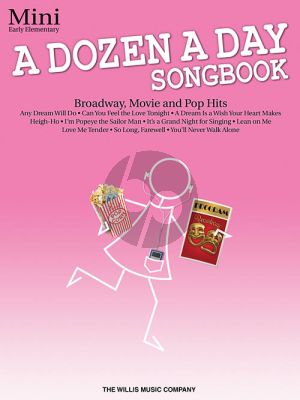 Miller A Dozen a Day Songbook Mini (Broadway-Movie and Pop Hits) Piano book only