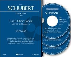 Schubert Messe Es-dur D.950 Soli-Chor Orchester Sopran Chorstimme 3 CD's (Carus Choir Coach)