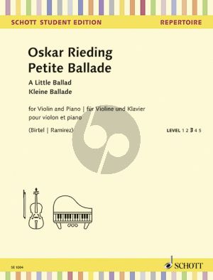 Rieding Petite Ballade Violin-Piano (Birtel/Ramirez)