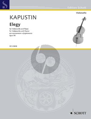 Kapustin Elegy Op.96 Violoncello-Piano